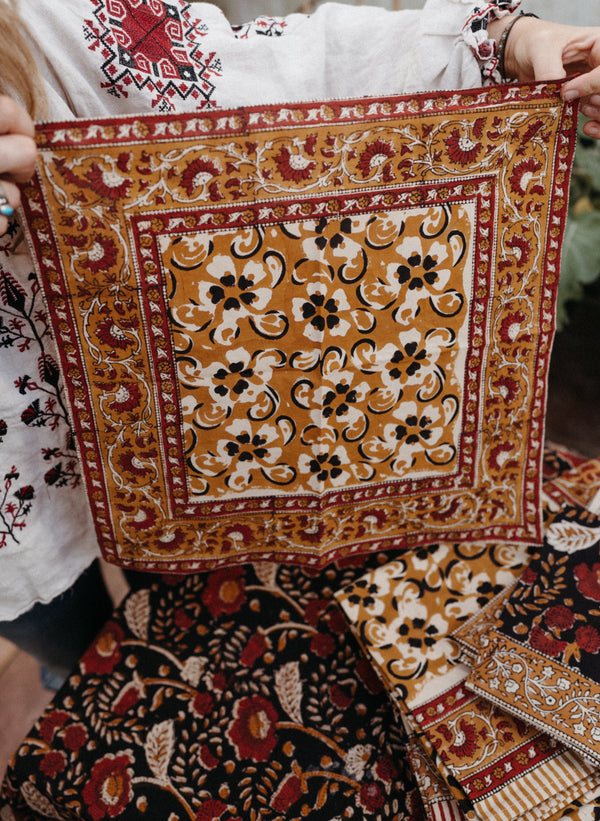 Block printed Neckerchief