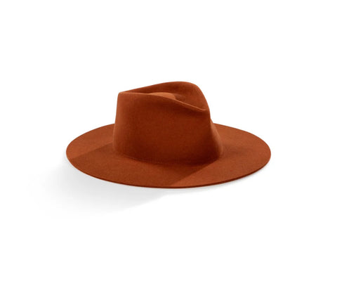 Iconic Fedora Hat- Terracotta