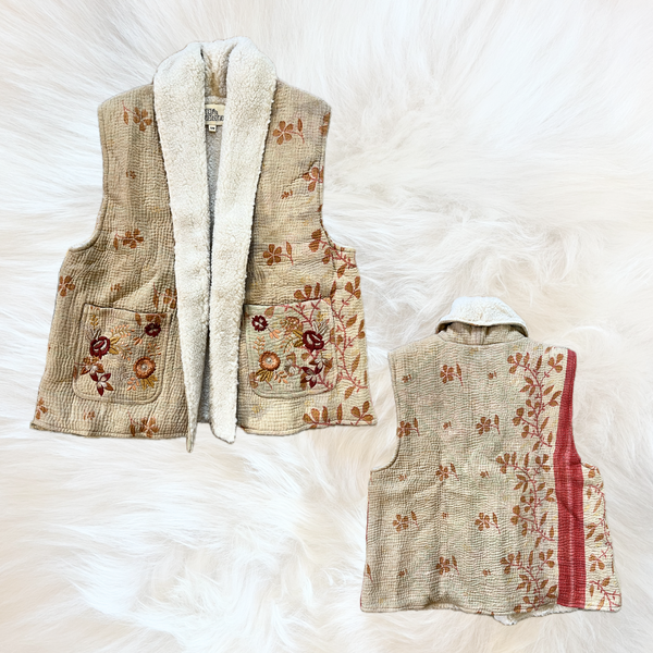 Kantha Teddy Gilet S/M 6