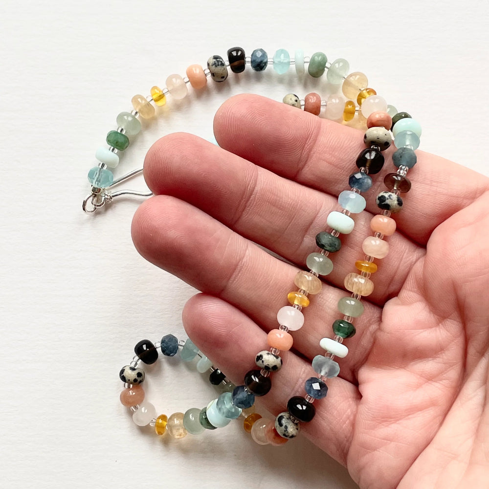 Modern Crystals By Clemmie - Earth rainbow- Crystal Candy Necklace | 18" Long