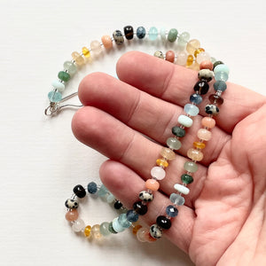 Modern Crystals By Clemmie - Earth rainbow- Crystal Candy Necklace | 18" Long