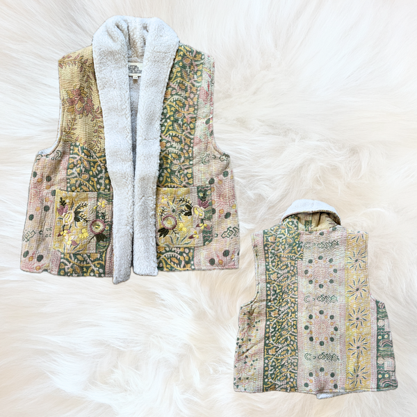 Kantha Teddy Gilet S/M 7