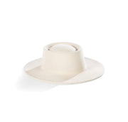 The Bullfighter Fedora Hat- Vintage White