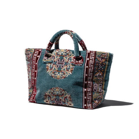 Teal Puebco Carpet Bag