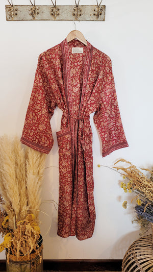 Vintage sari robe