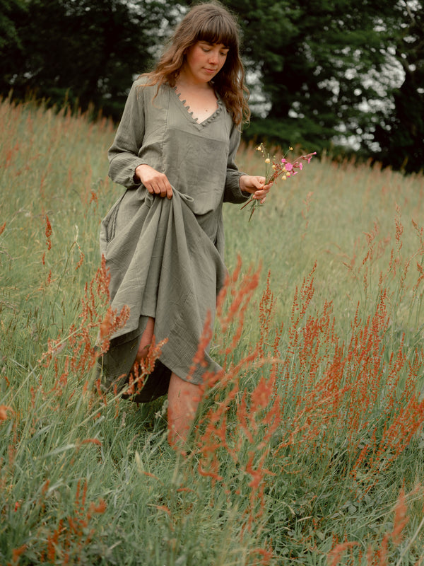 The 'Ramona' kaftan dress- SAGE