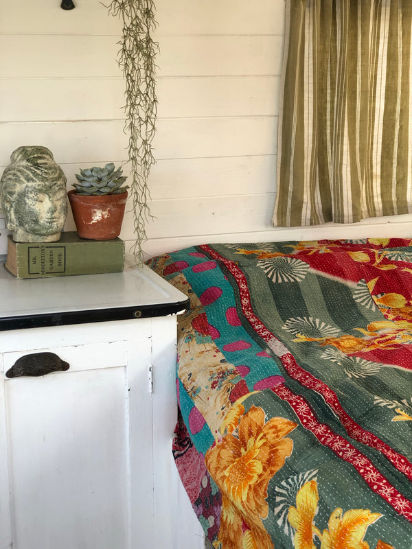 Vintage Kantha Throw