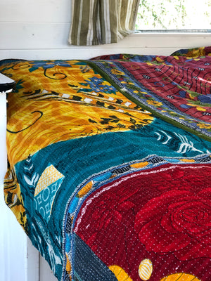 Vintage Kantha Throw