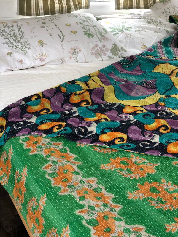 Vintage Kantha Throw