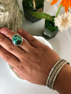 Turquoise sterling silver ring