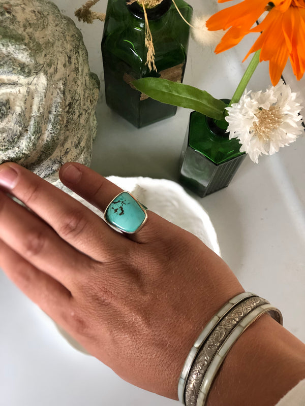 Turquoise sterling silver ring