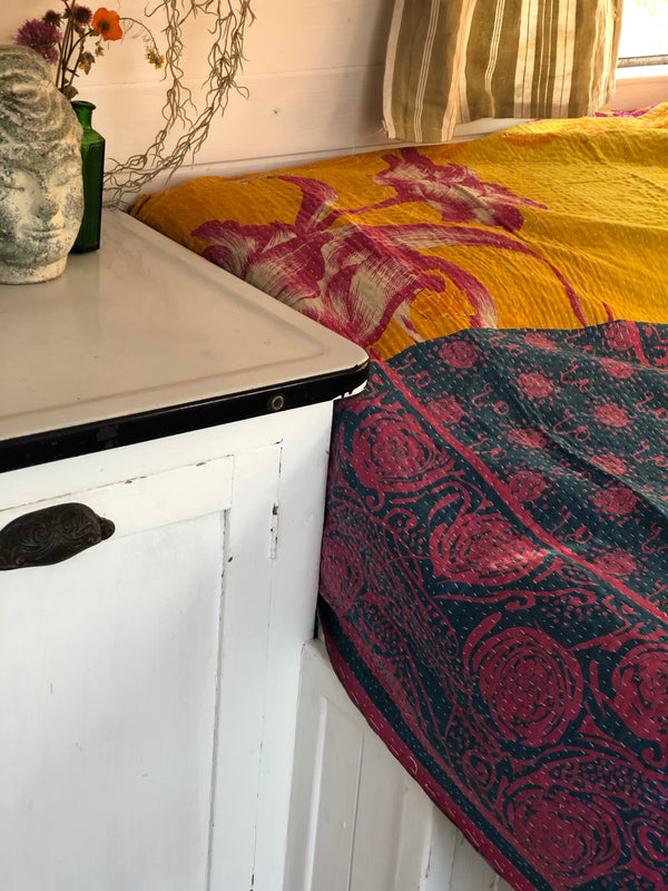 Vintage Kantha Throw