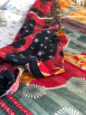 Vintage Kantha Throw