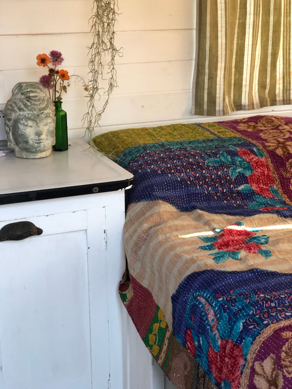 Vintage Kantha Throw