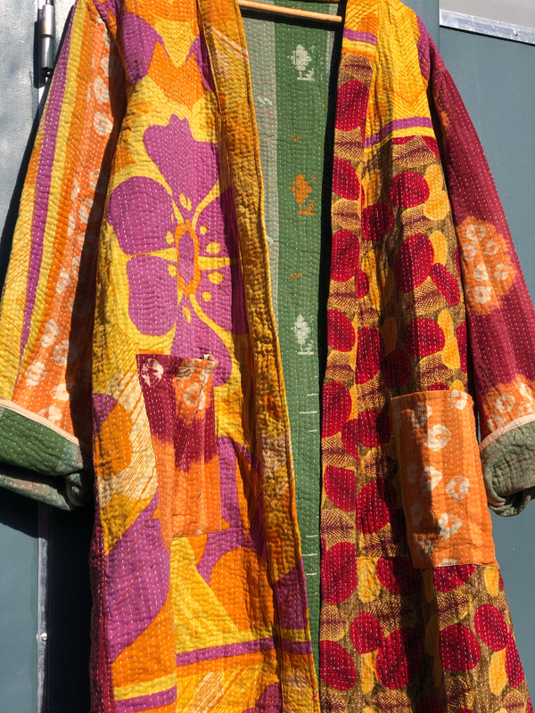 Kantha long robe - x large