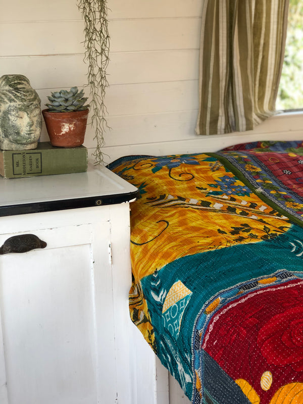 Vintage Kantha Throw