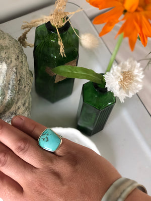 Turquoise sterling silver ring