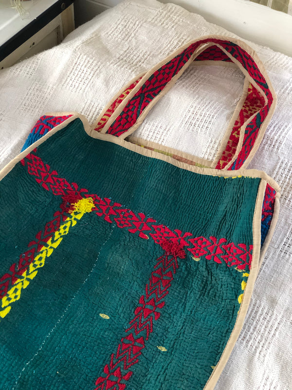 Kantha market bag