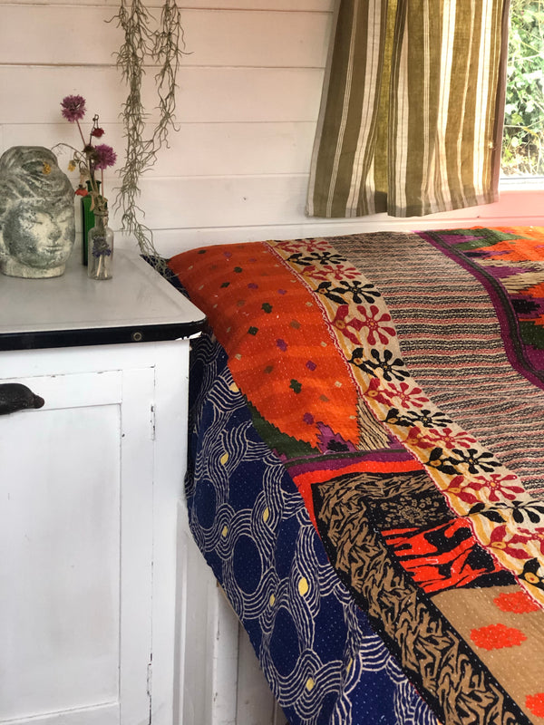 Vintage Kantha Throw