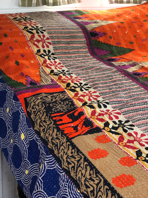 Vintage Kantha Throw