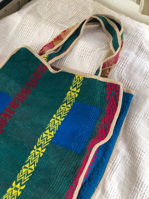 Kantha market bag