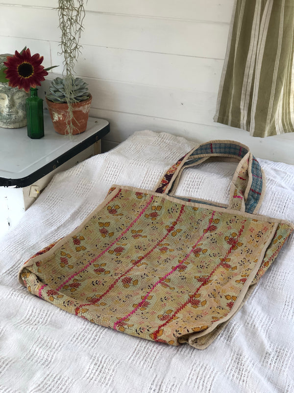 Kantha market bag