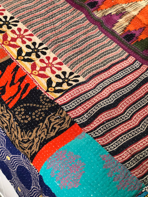 Vintage Kantha Throw