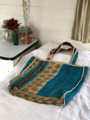 Kantha market bag