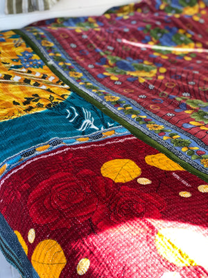 Vintage Kantha Throw