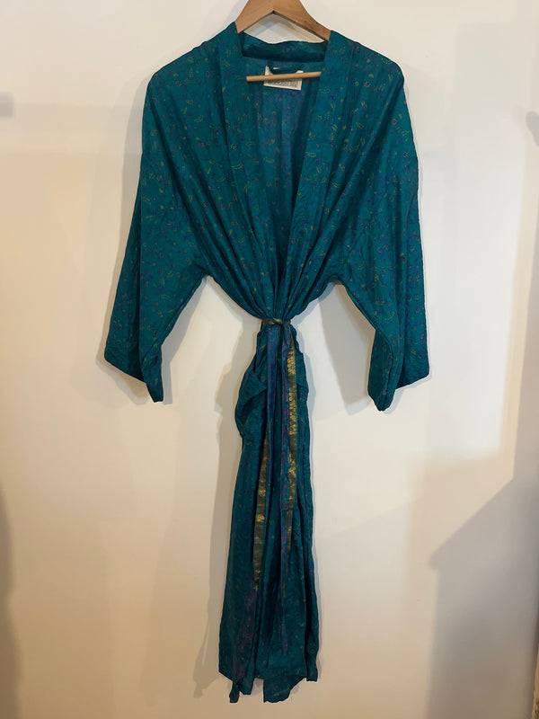 Vintage sari duster