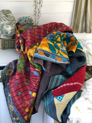 Vintage Kantha Throw