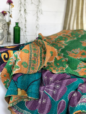 Vintage Kantha Throw