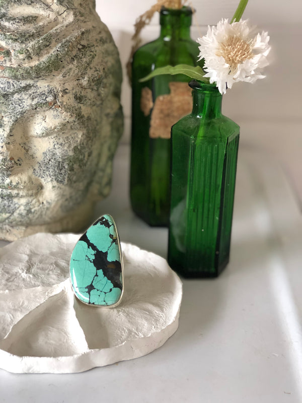 Turquoise sterling silver ring