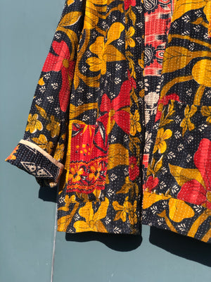 Kantha short robe -  x large