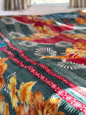 Vintage Kantha Throw